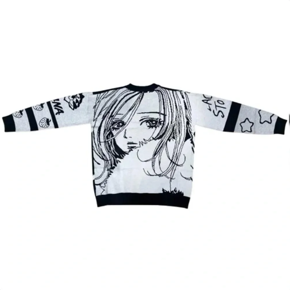 Nana Hachi Anime Knitted Black Stones Manga Sweater Osaki Shoujo Unisex Sweaters - Picture 3 of 4